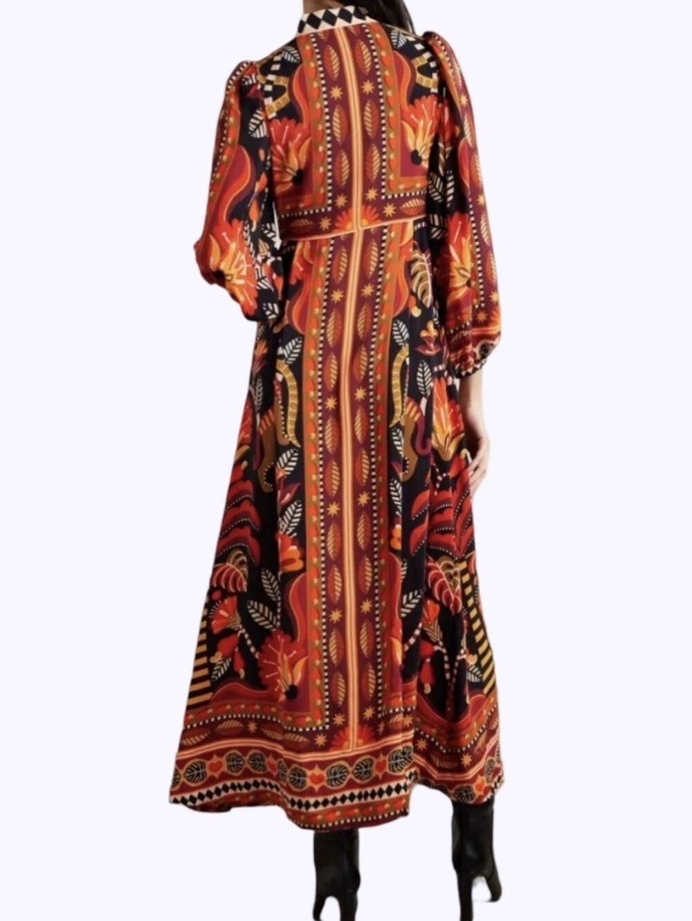 FARM Rio Red Multi Floral Maxi Dress - Picture 5 of 11